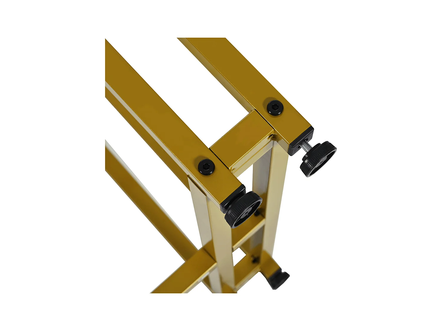 Table à manger 4 personnes 120x70cm en MDF,plateau en placage marbre blanc, pied en métal doré