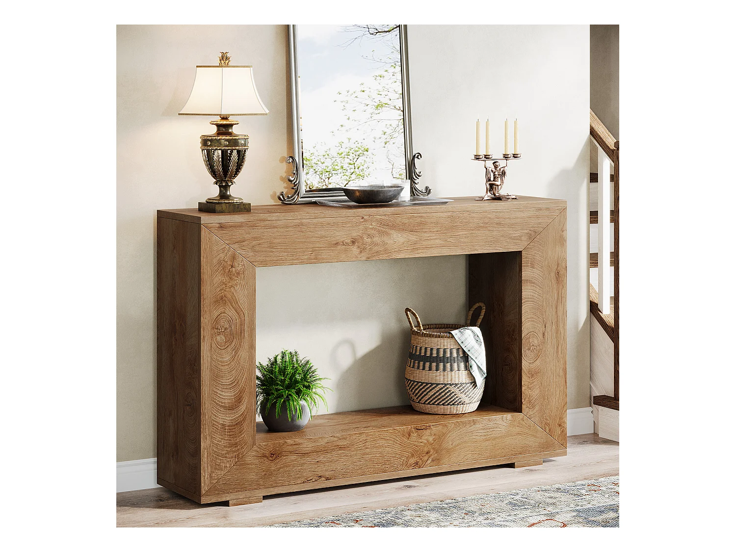 Table Console, Table d'entrée, 120x30x83.5cm, Table d'appoint, Table de Couloir