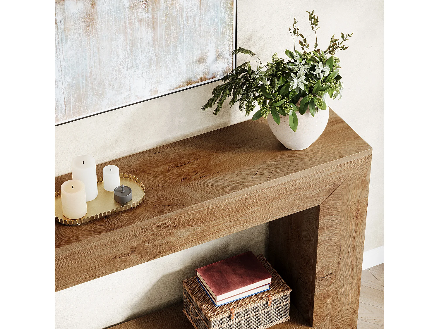 Table Console, Table d'entrée, 120x30x83.5cm, Table d'appoint, Table de Couloir