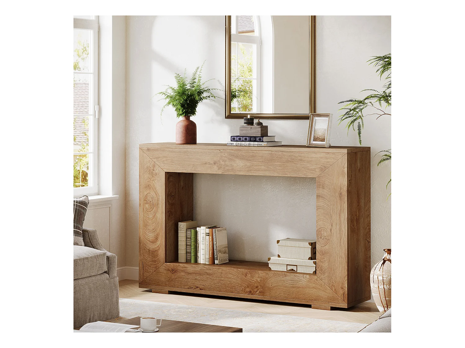 Table Console, Table d'entrée, 120x30x83.5cm, Table d'appoint, Table de Couloir