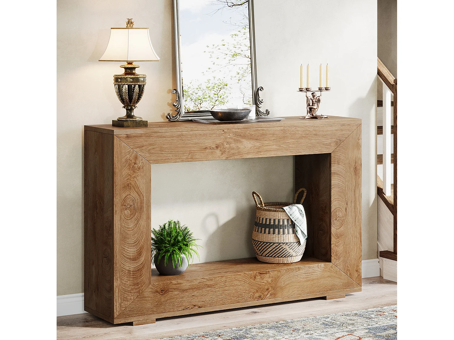 Table Console, Table d'entrée, 120x30x83.5cm, Table d'appoint, Table de Couloir