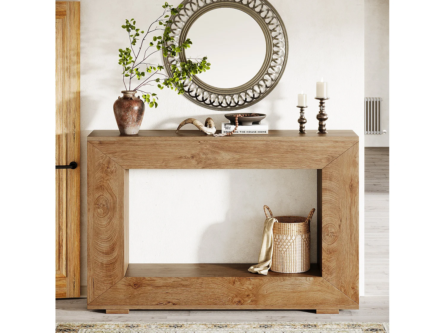 Consoletafel, Haltafel, 120x30x83,5cm, Bijzettafel, Haltafel