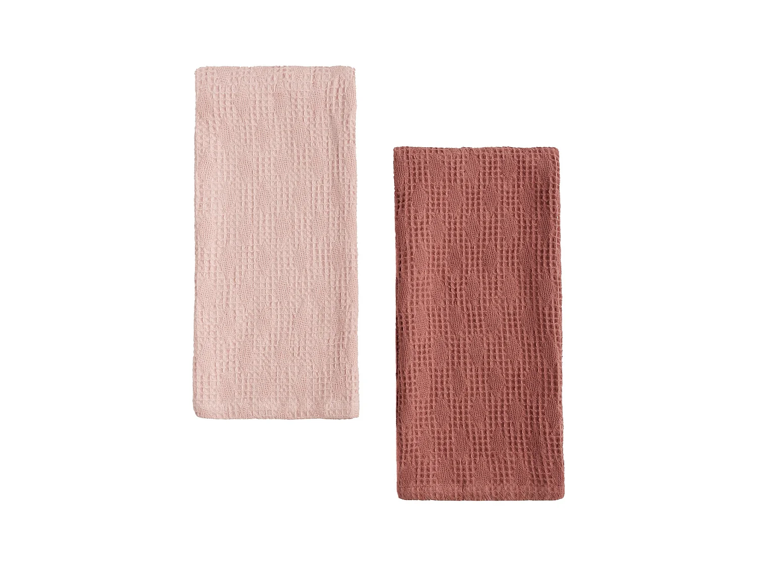 Geschirrtuch-Set Disheri blassrosa 45 x 65