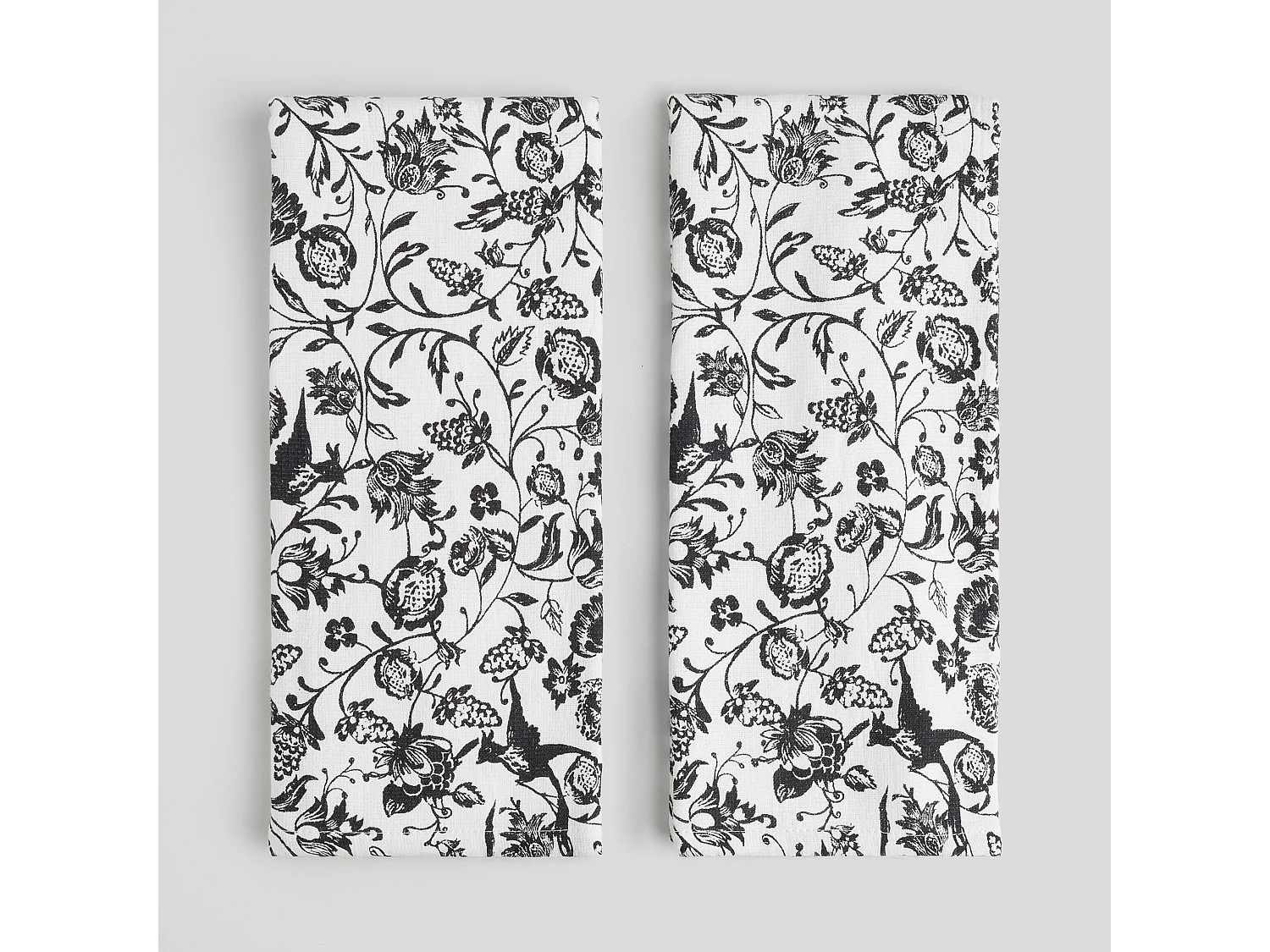 Ensemble De Torchons De Cuisine Fylla Noir Moyen 40 x 60