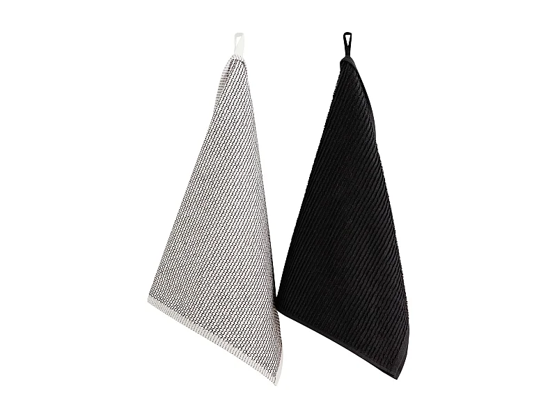 Küchenhandtuch-Set Charm mittelschwarz 40 x 60