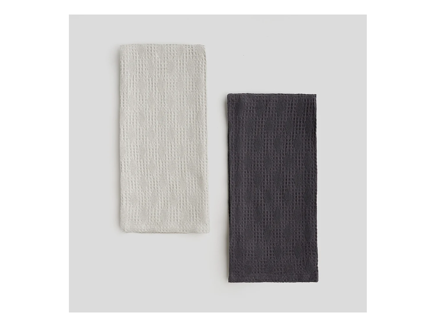 Geschirrtuch-Set Disheri hellgrau 45x65cm