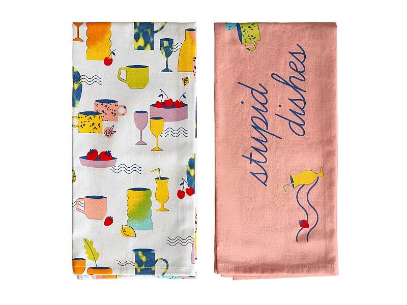 Küchenhandtuch-Set Berto mittel mehrfarbig 45 x 65