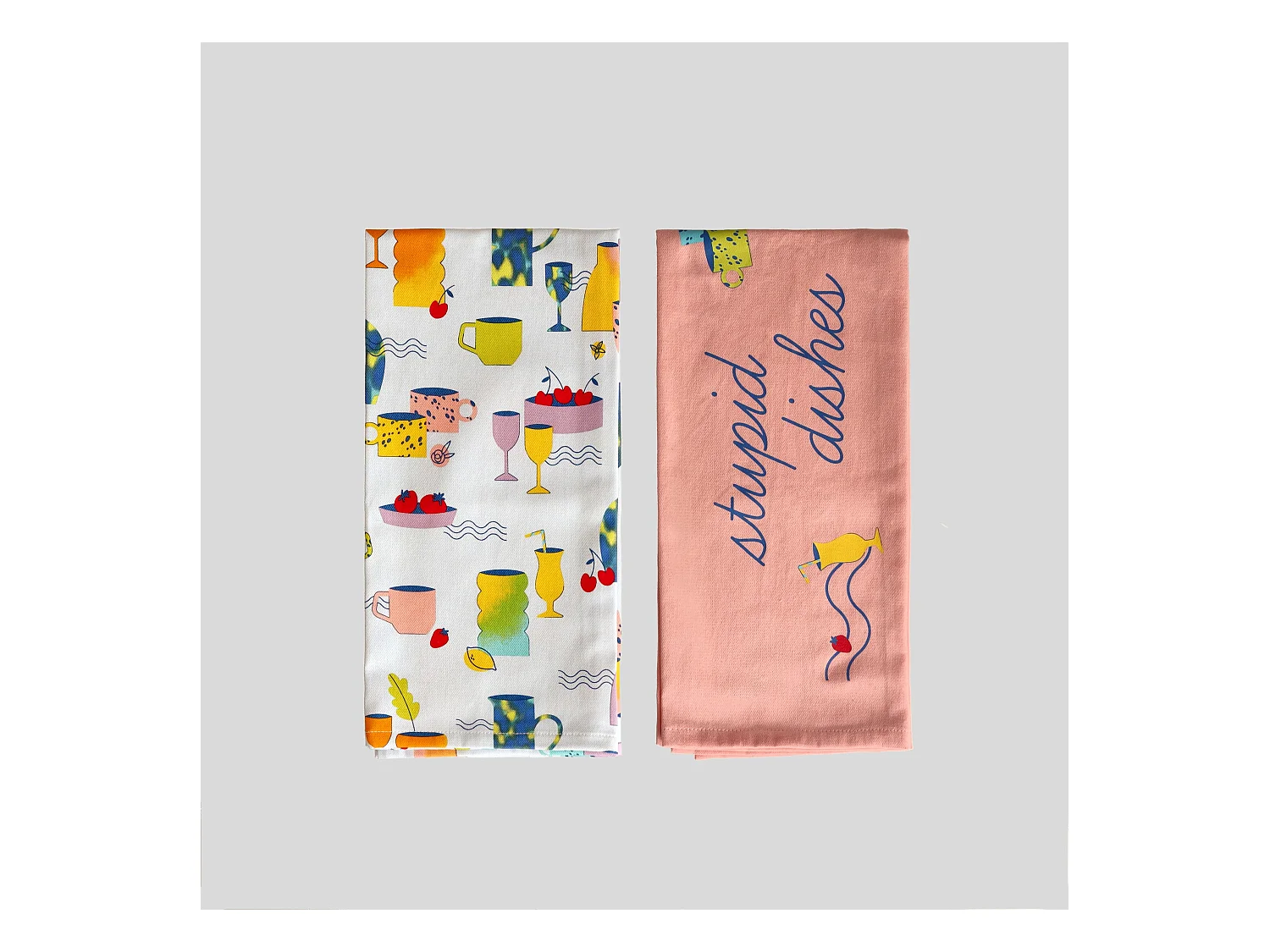 Ensemble De Torchons Berto moyen multicolore 45 x 65