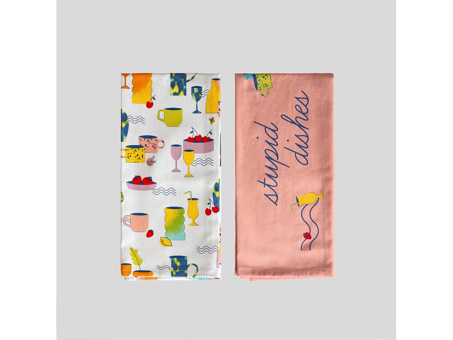 Küchenhandtuch-Set Berto mittel mehrfarbig 45 x 65