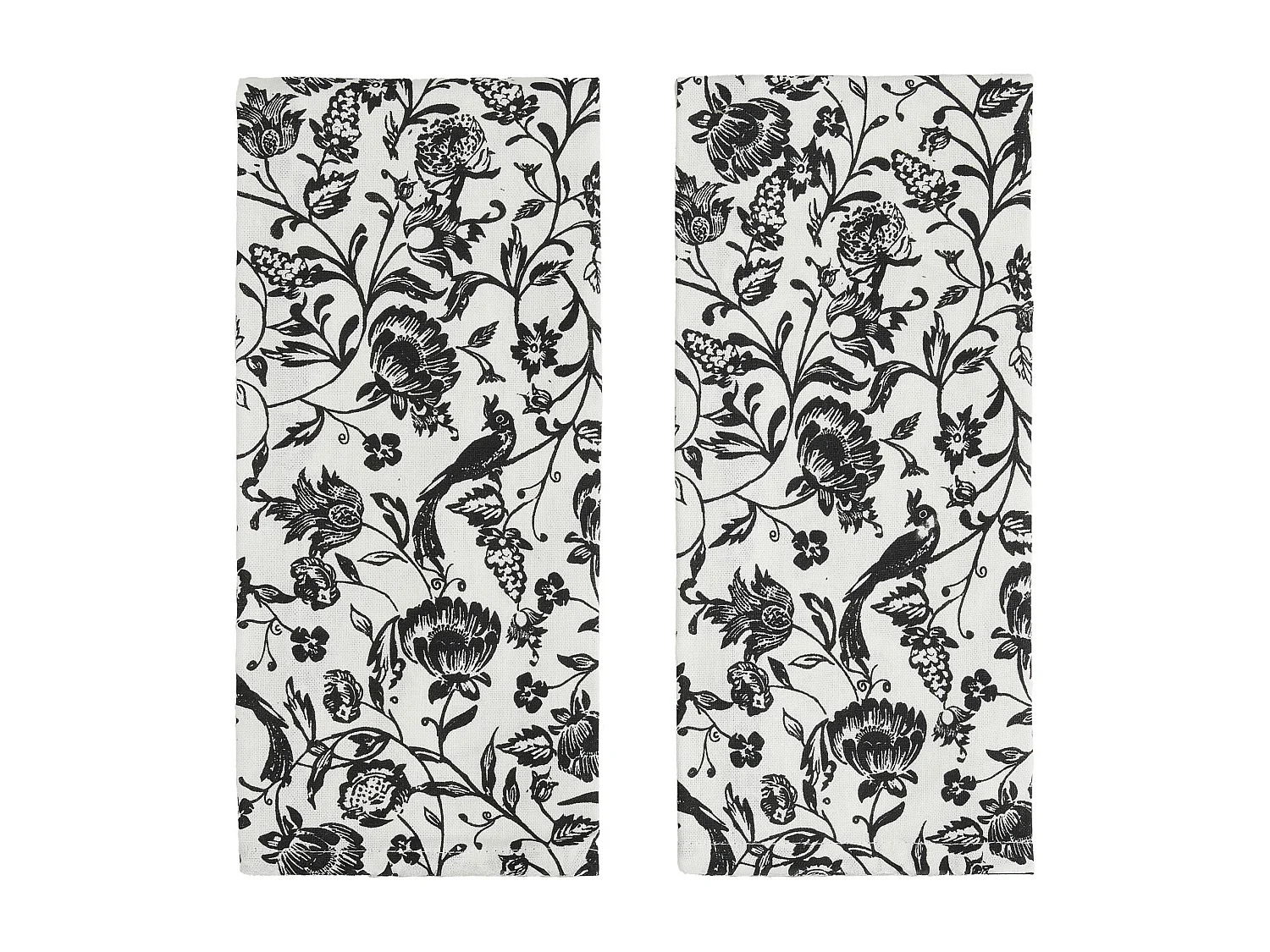 Ensemble De Torchons Fylla Noir Moyen 40x60