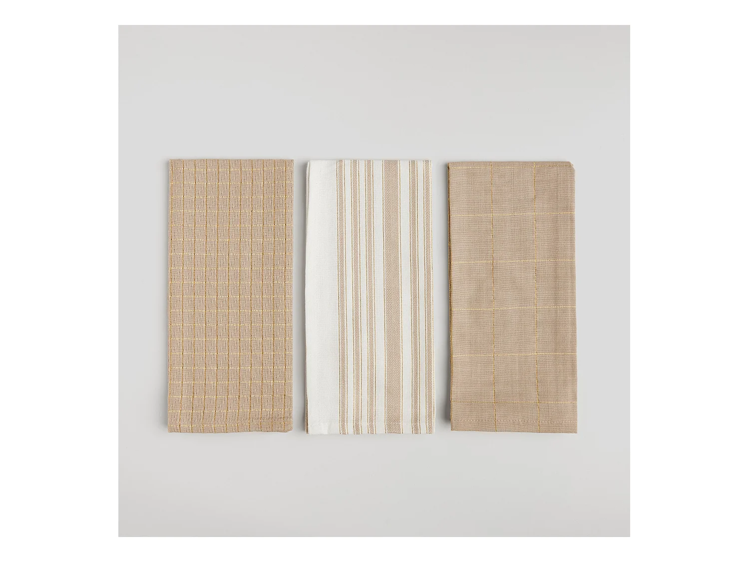 Trini Küchenhandtücher-Set: 3x Baumwolle, 40x60 cm