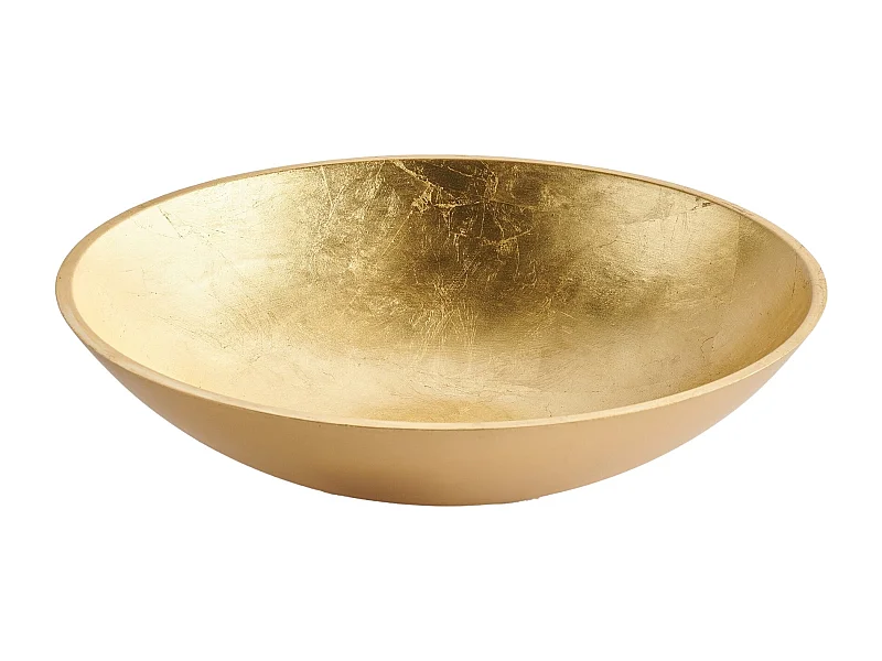 Dekorative Schale Mirelli mittleres Gold 11 x 44.5
