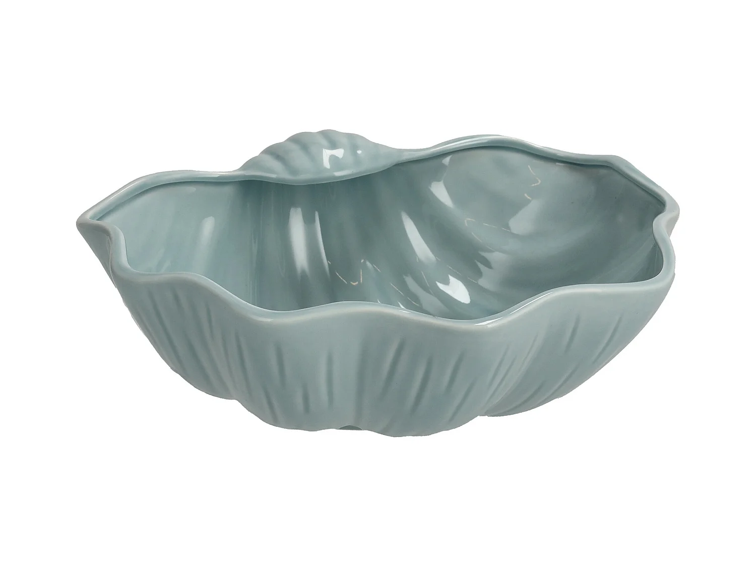 Servierschüssel Musle hellblau 8.5 x 18.7 x 22