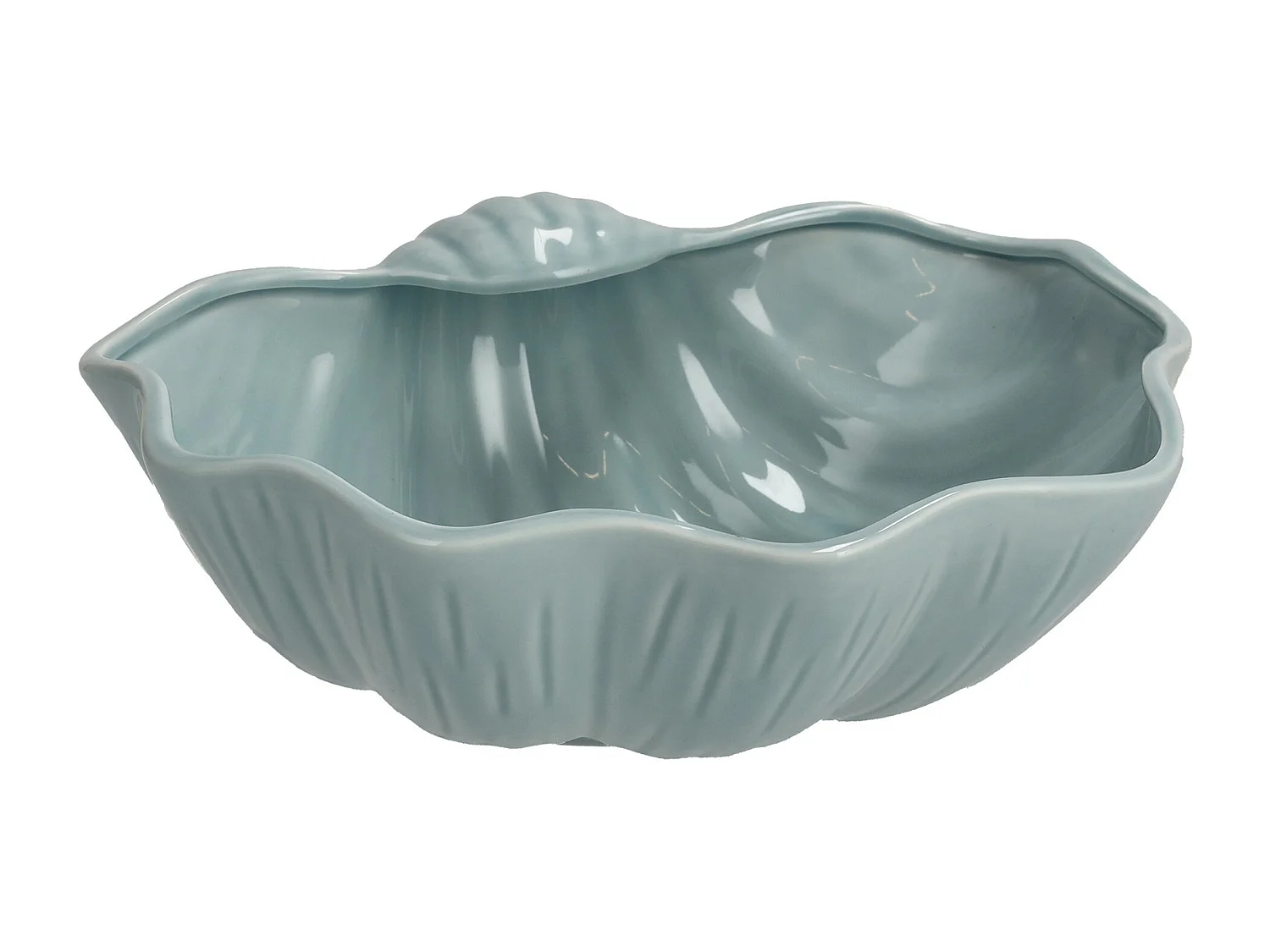 Servierschüssel Musle hellblau 8.5 x 18.7 x 22