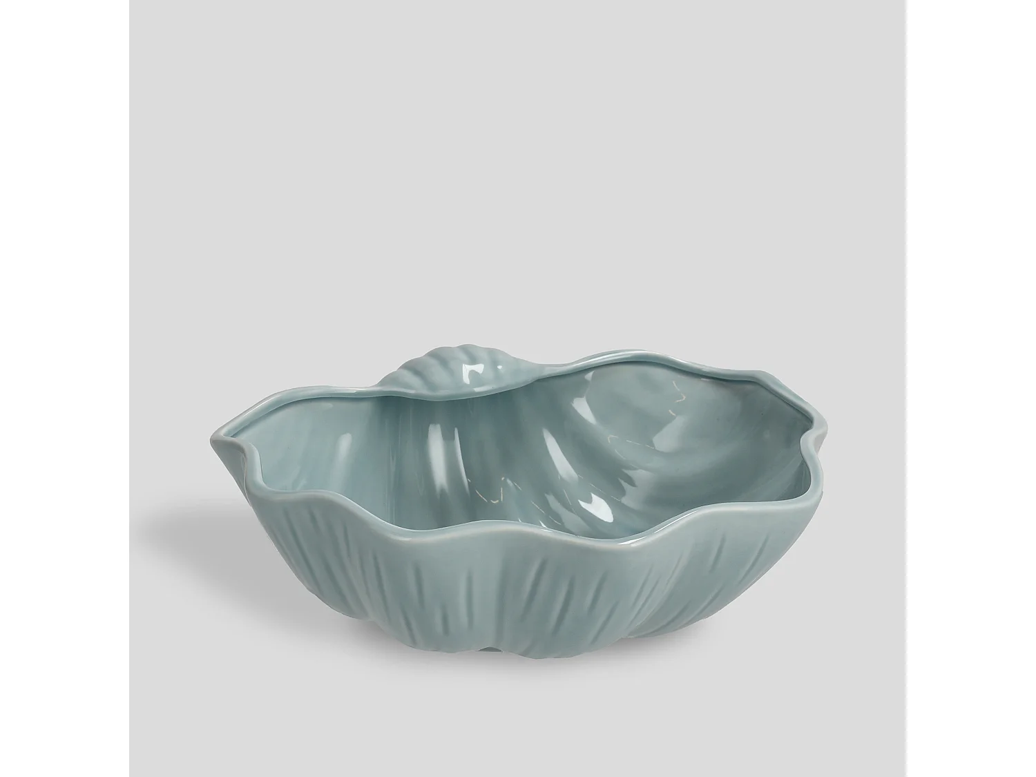 Servierschüssel Musle hellblau 8.5 x 18.7 x 22