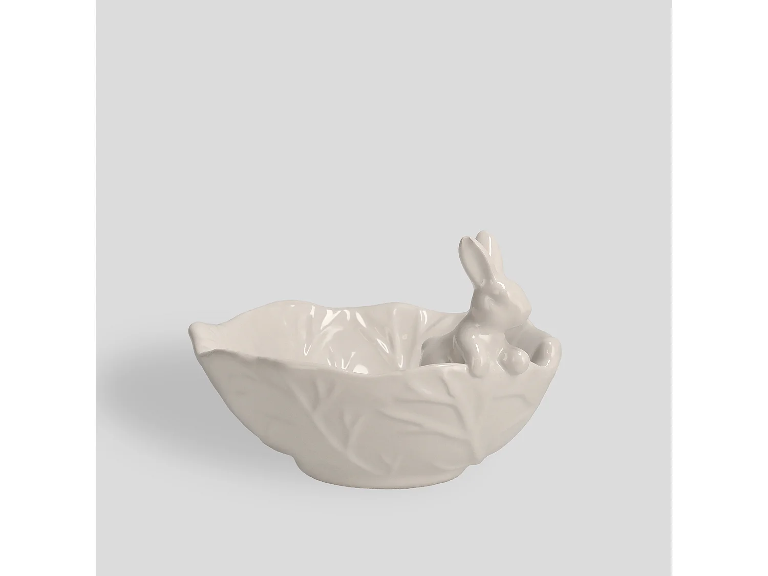 Weiße Porzellanschale Whitebunny - Osterdeko