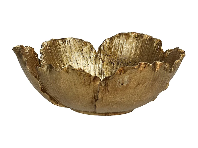 Dekorative Schale Celia mittleres Gold 9.5 x 24.5