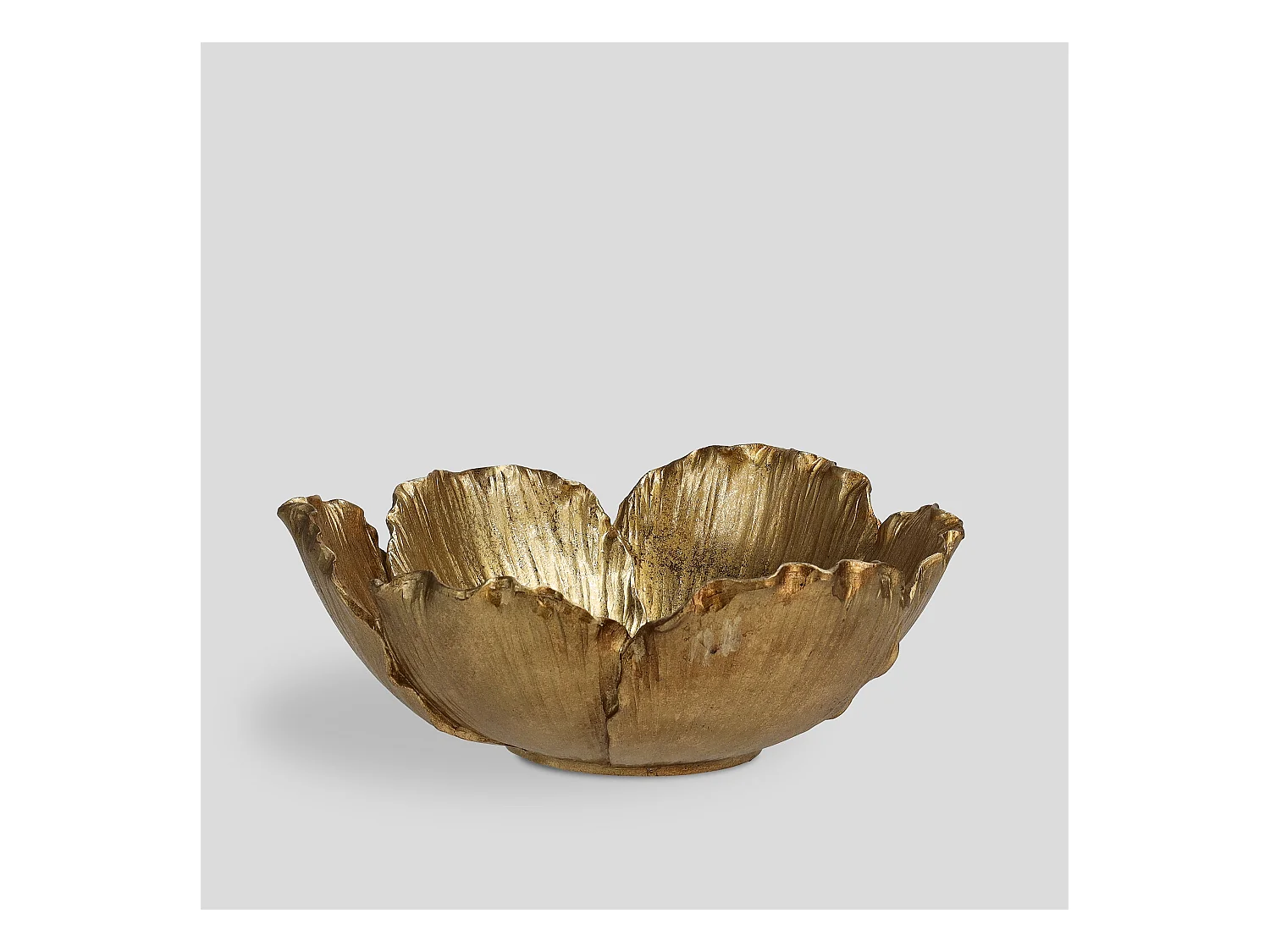 Dekorative Schale Celia mittleres Gold 9.5 x 24.5