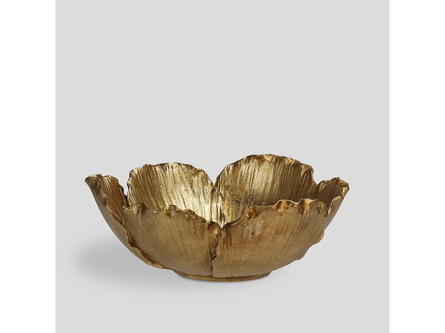 Dekorative Schale Celia mittleres Gold 9.5 x 24.5