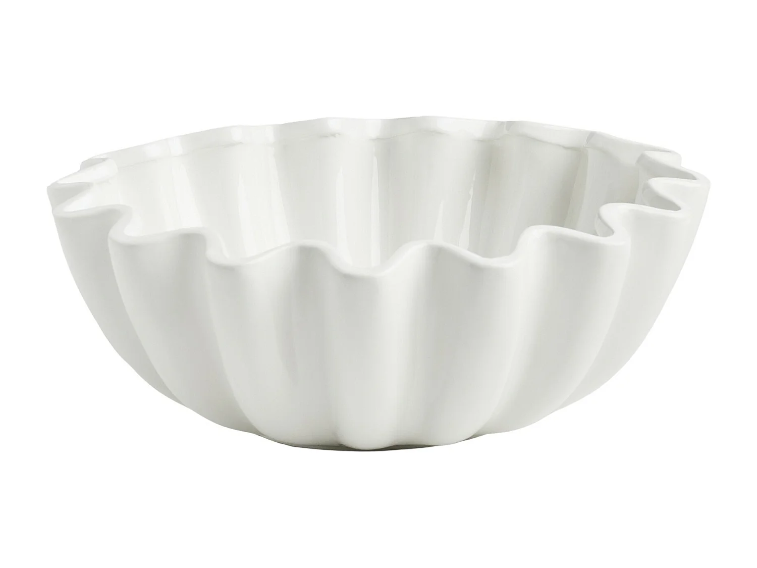 Bol Décoratif Morier Blanc Moyen 13.5 x 34