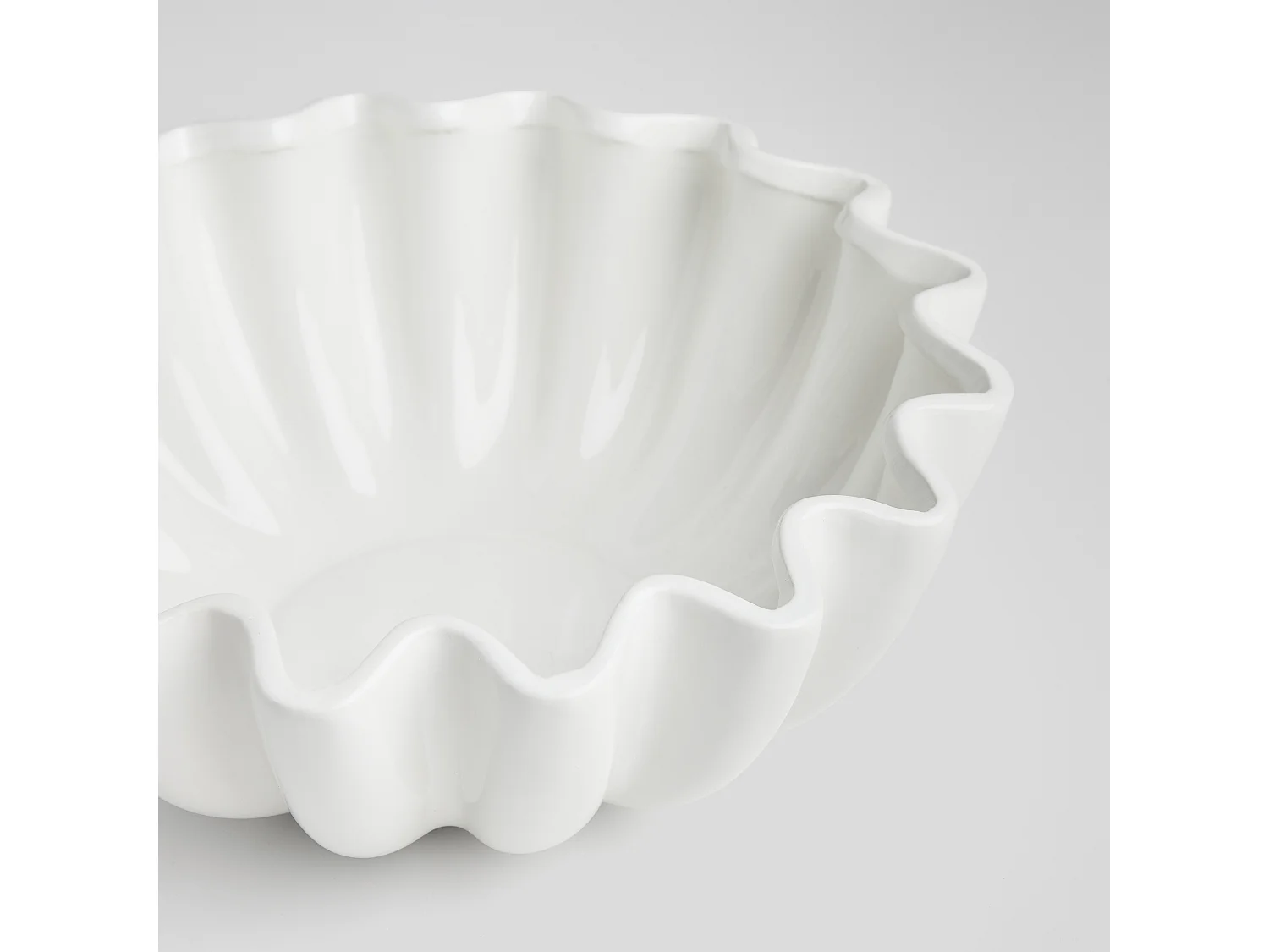 Bol Décoratif Morier Blanc Moyen 13.5 x 34