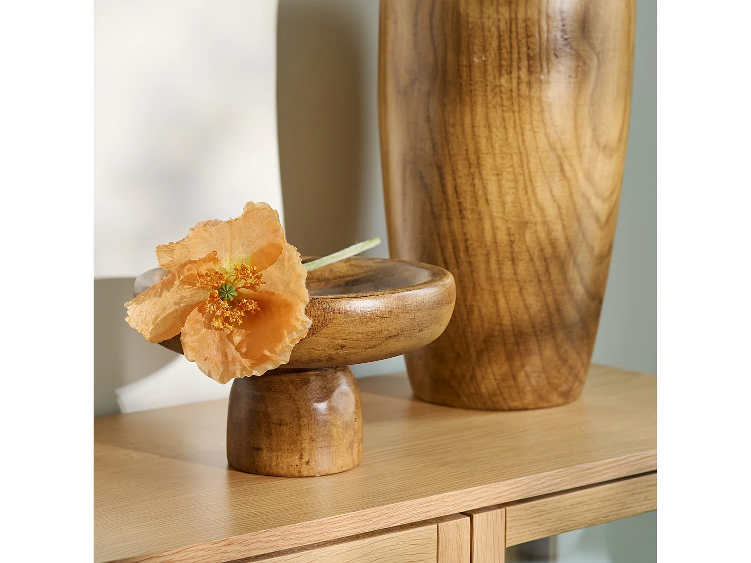 Plateau Décoratif Paola Brun Moyen 14 x 23