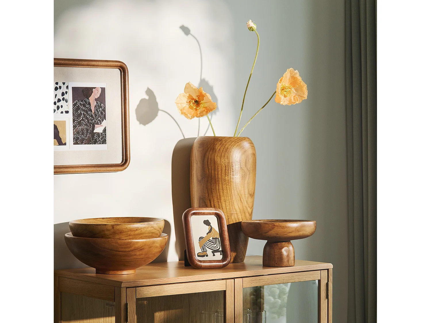 Plateau Décoratif Paola Brun Moyen 14 x 23