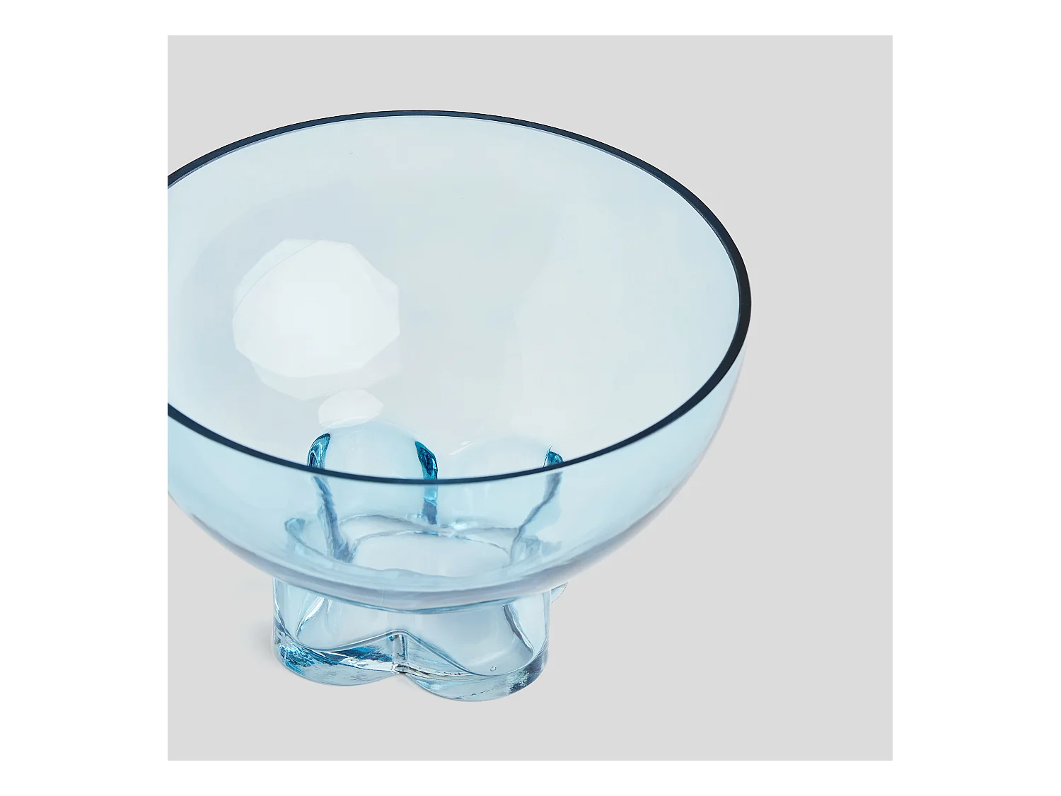 Dekorative Schale Tiare Mittelblau 14 x 23