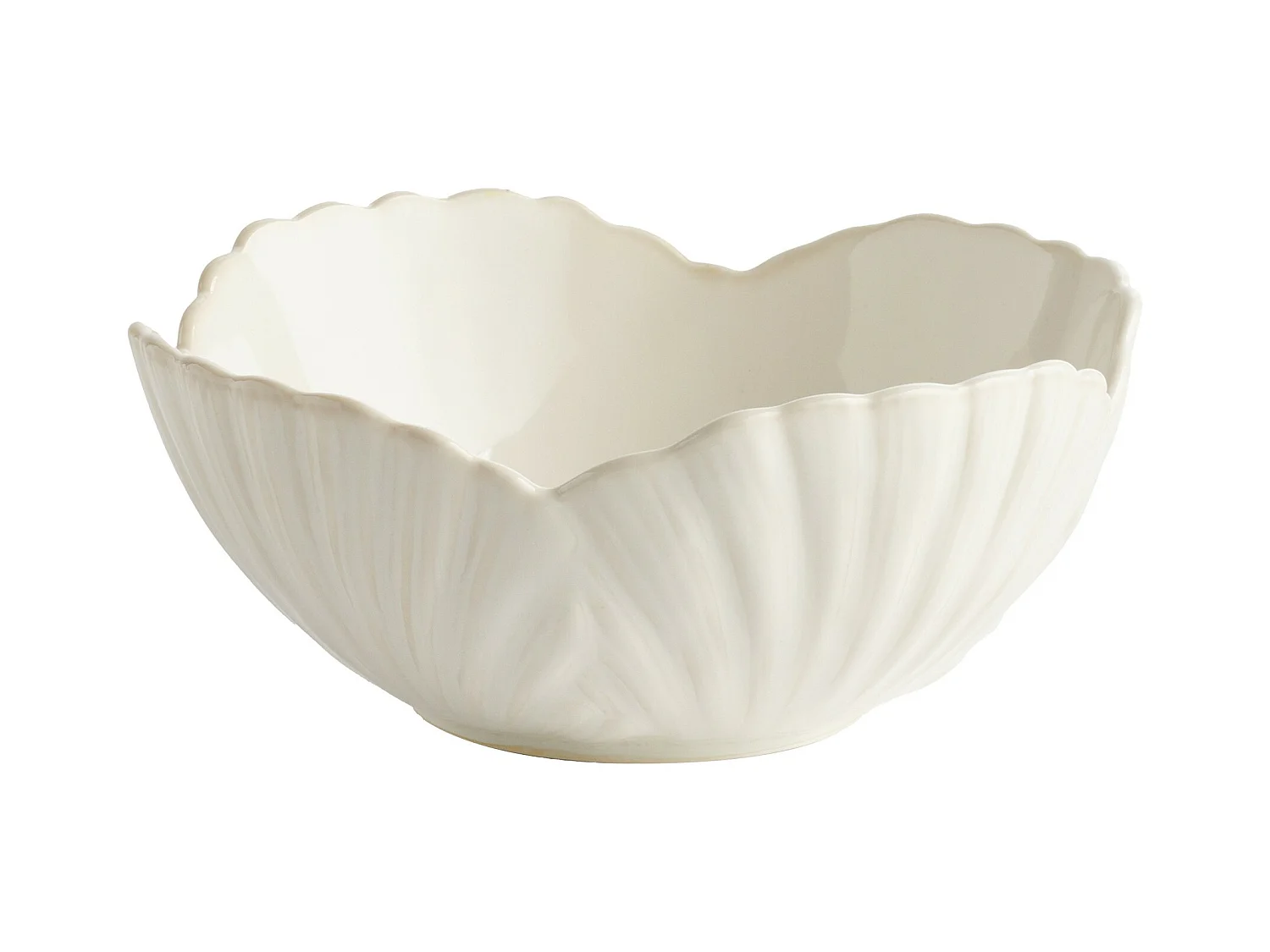 Servierschüssel Stellamarina Helles Weiß 9 x 20.4 x 20.5