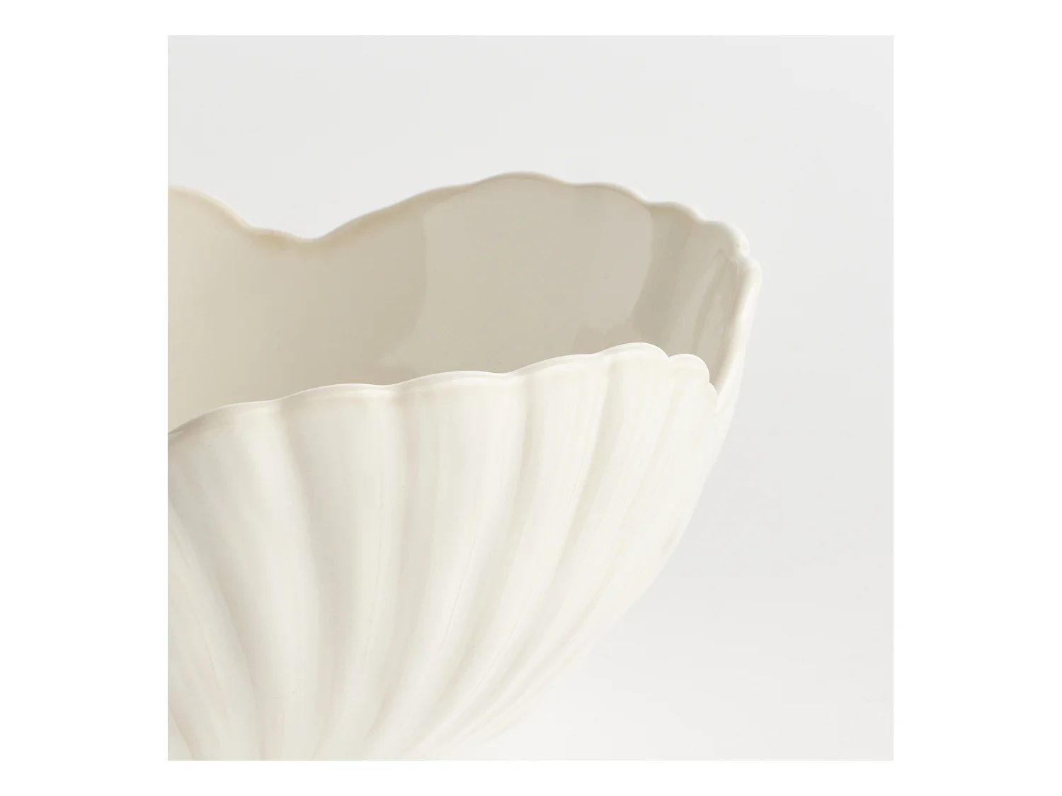 Servierschüssel Stellamarina Helles Weiß 9 x 20.4 x 20.5