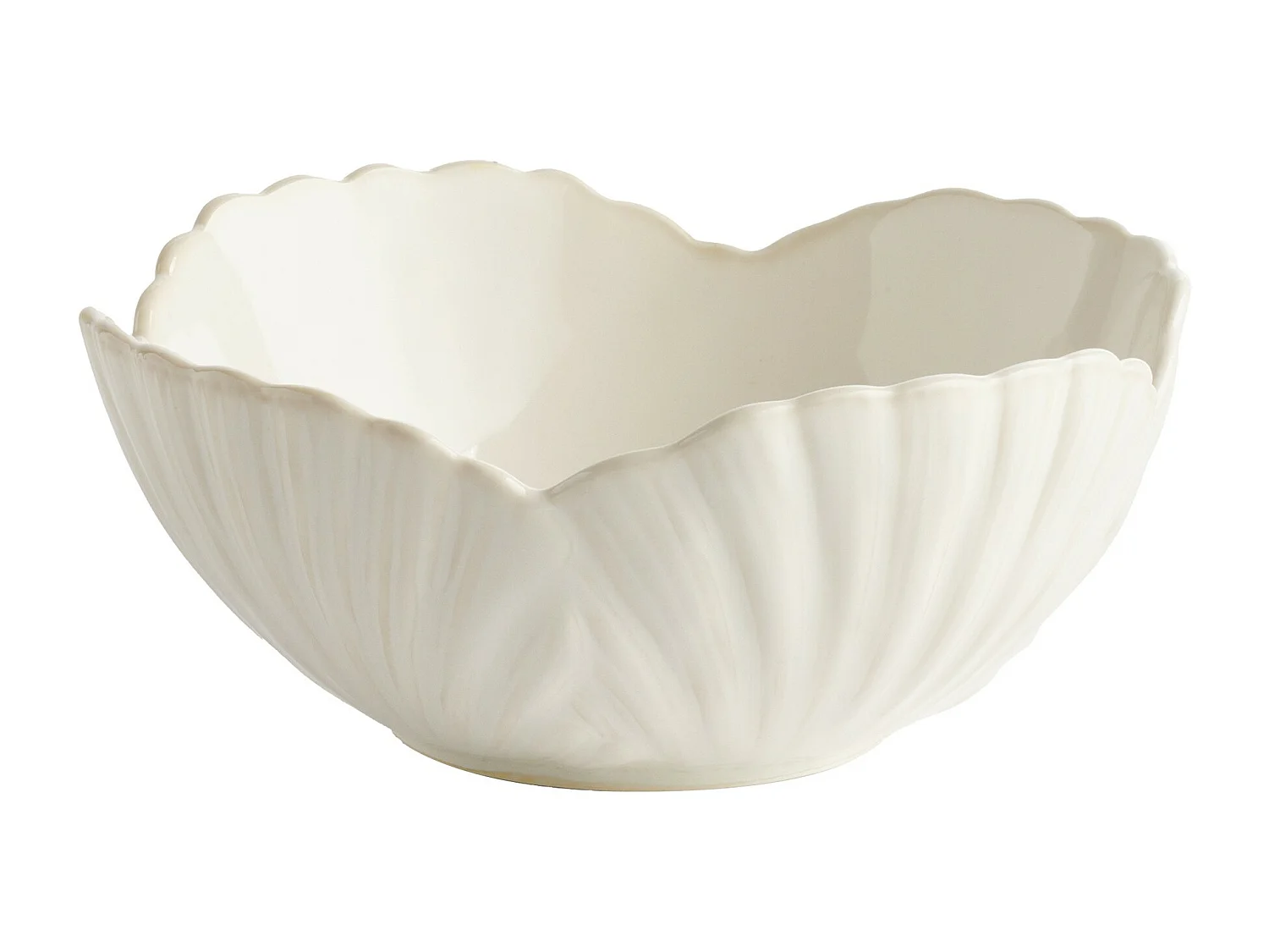 Servierschüssel Stellamarina Helles Weiß 9 x 20.4 x 20.5