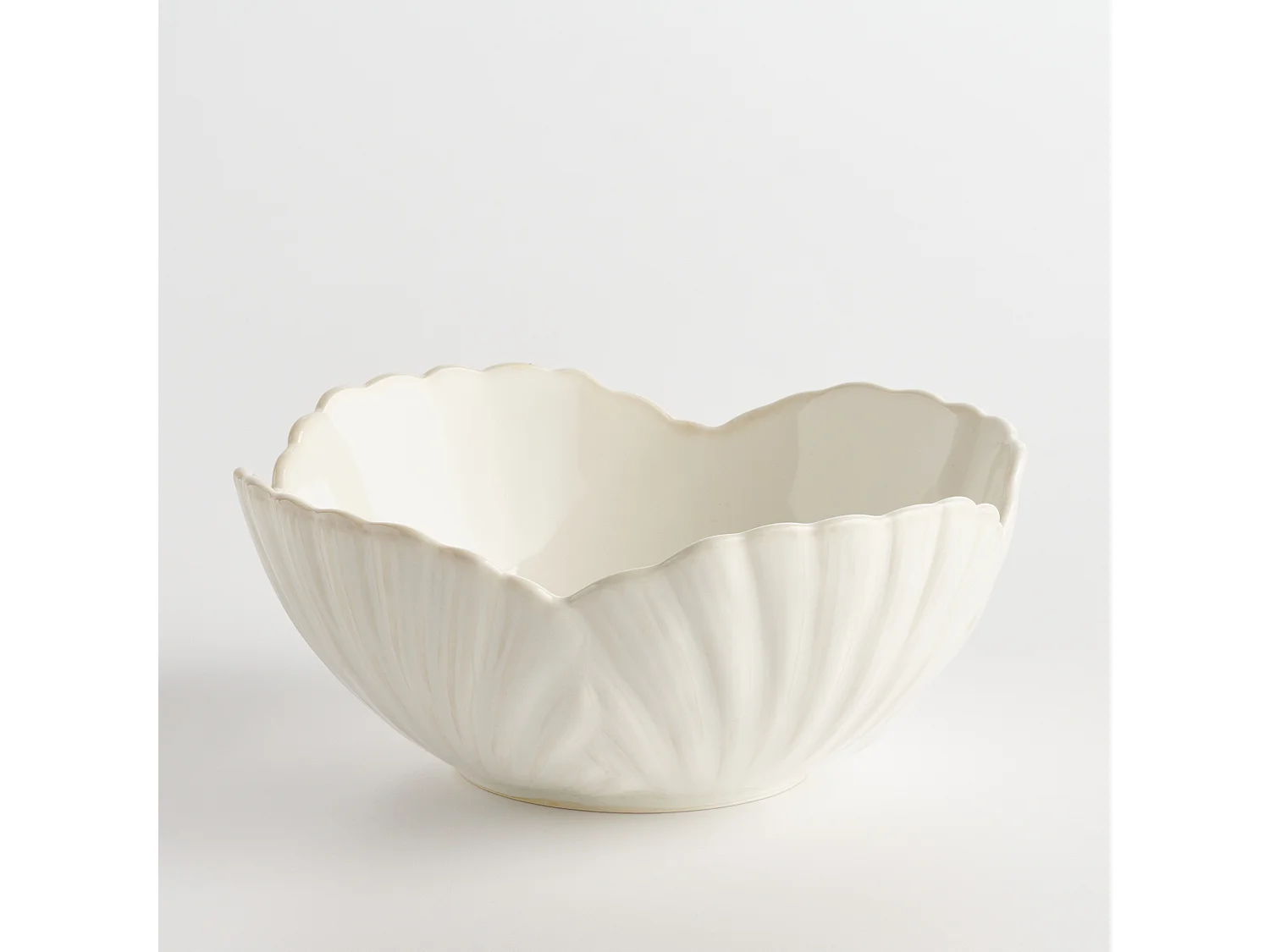 Servierschüssel Stellamarina Helles Weiß 9 x 20.4 x 20.5