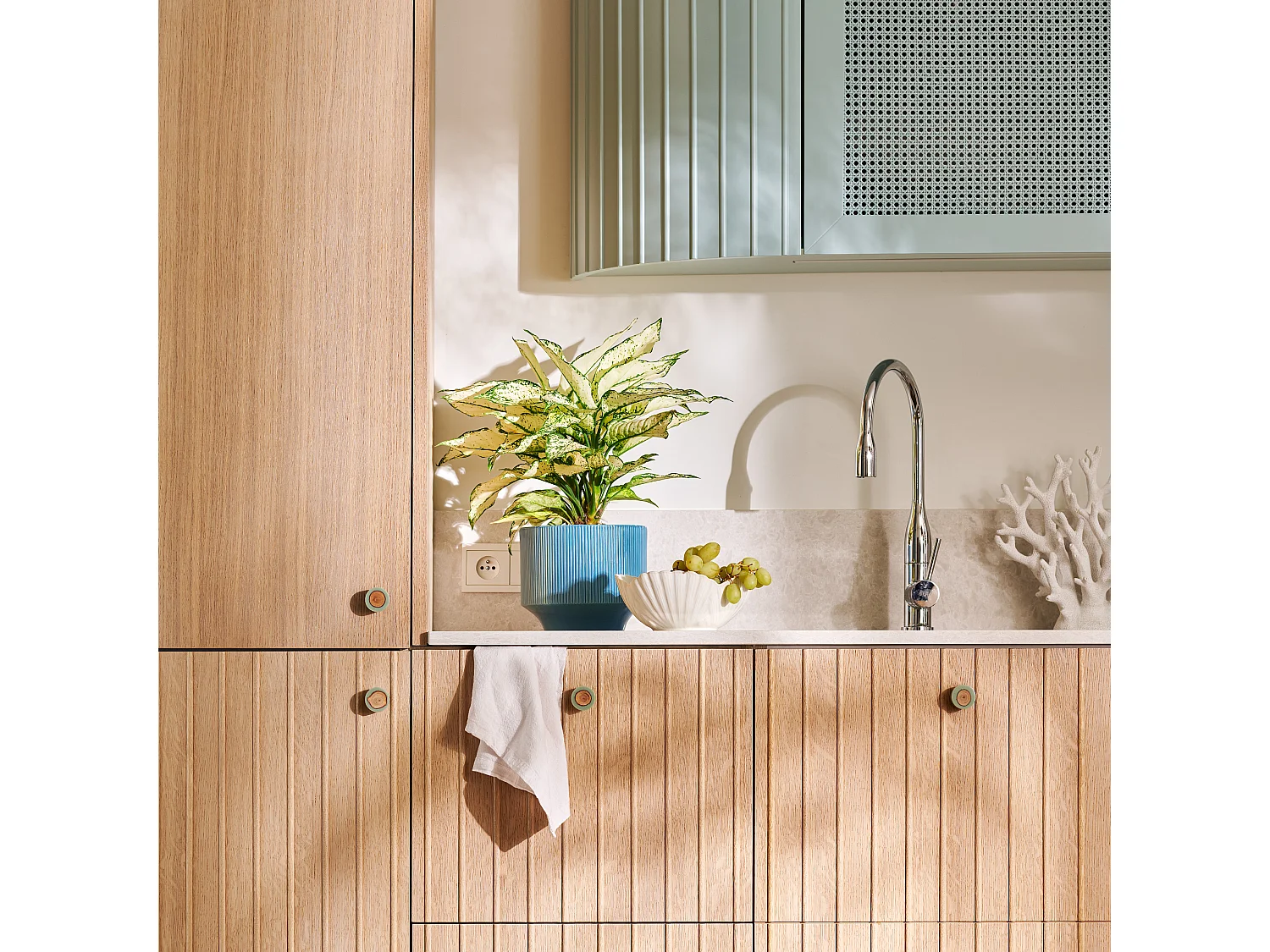 Servierschüssel Stellamarina Helles Weiß 9 x 20.4 x 20.5