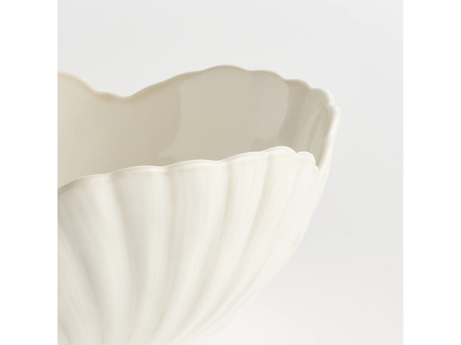 Servierschüssel Stellamarina Helles Weiß 9 x 20.4 x 20.5