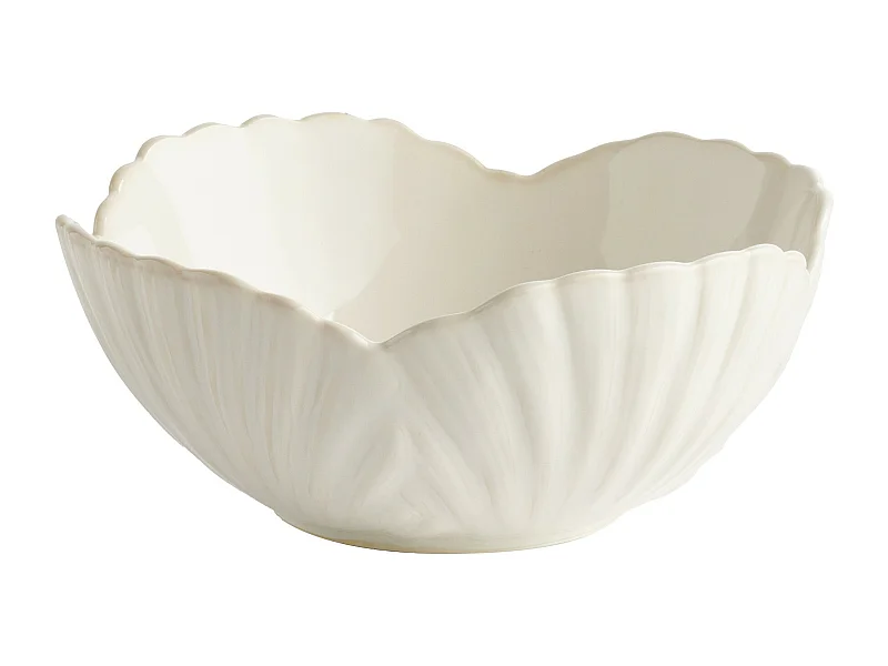 Servierschüssel Stellamarina Helles Weiß 9 x 20.4 x 20.5