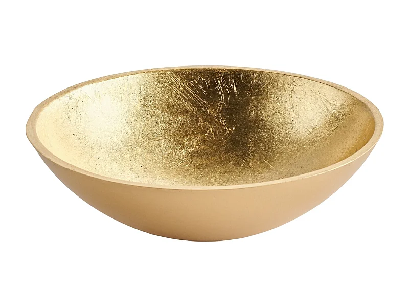 Dekorative Schale Mirelli mittleres Gold 9 x 29.5