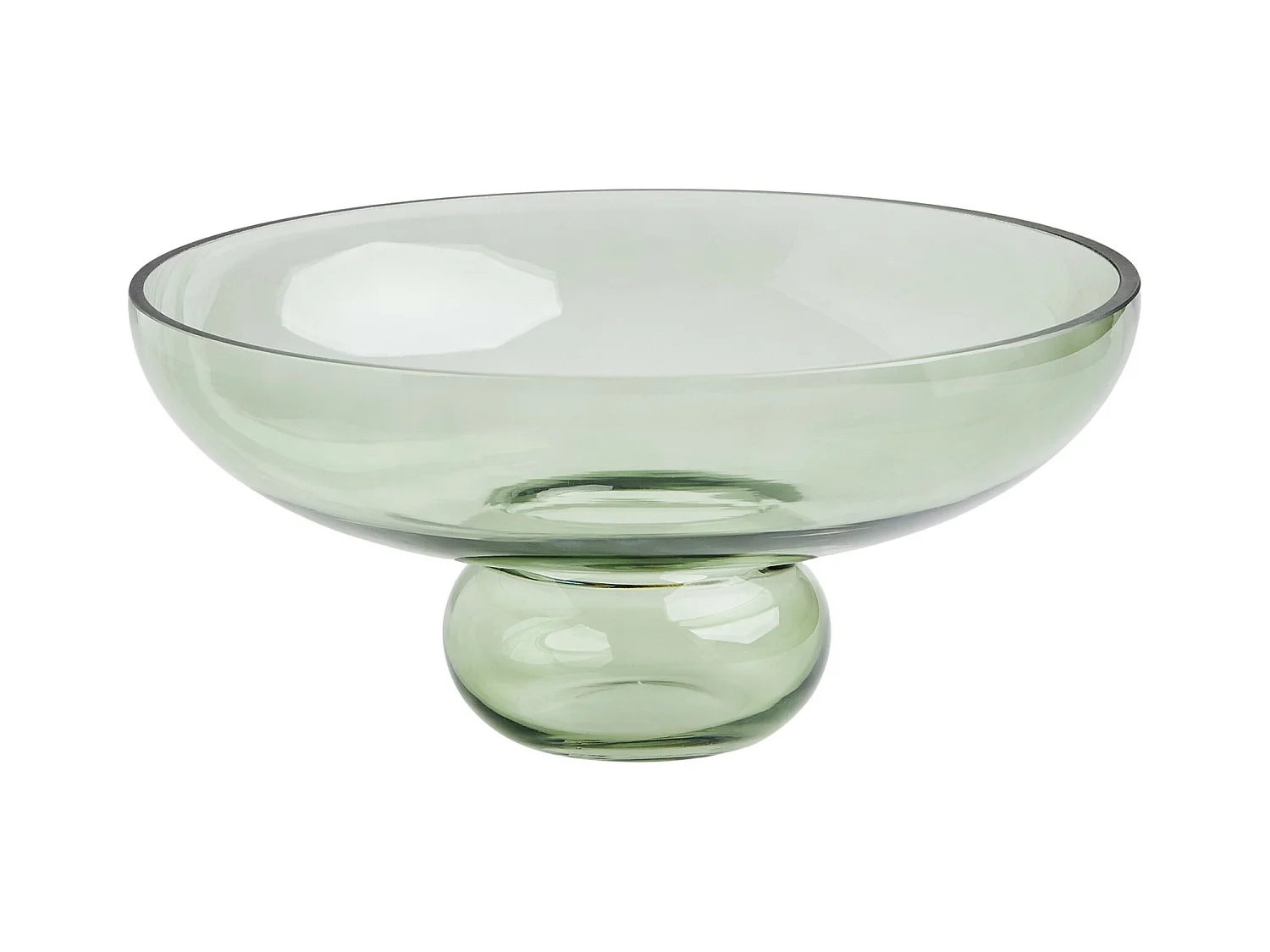 Dekorative Schale Polpetta hellgrün 13.5 x 29.5 Glas