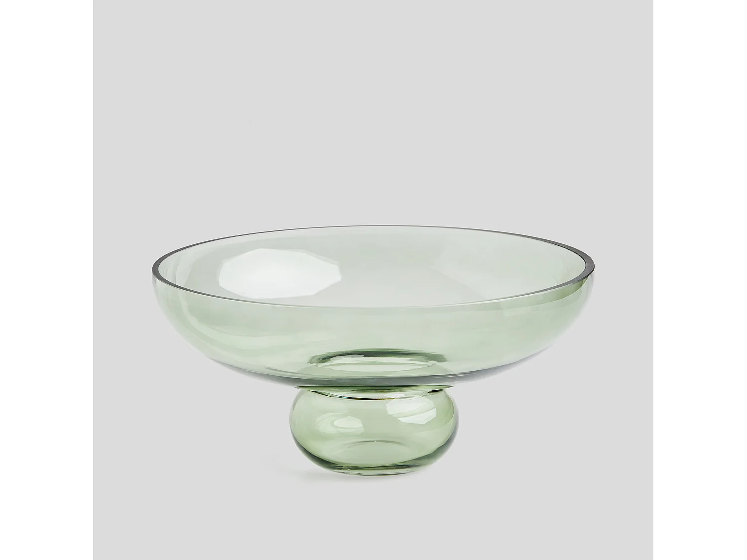 Dekorative Schale Polpetta hellgrün 13.5 x 29.5 Glas