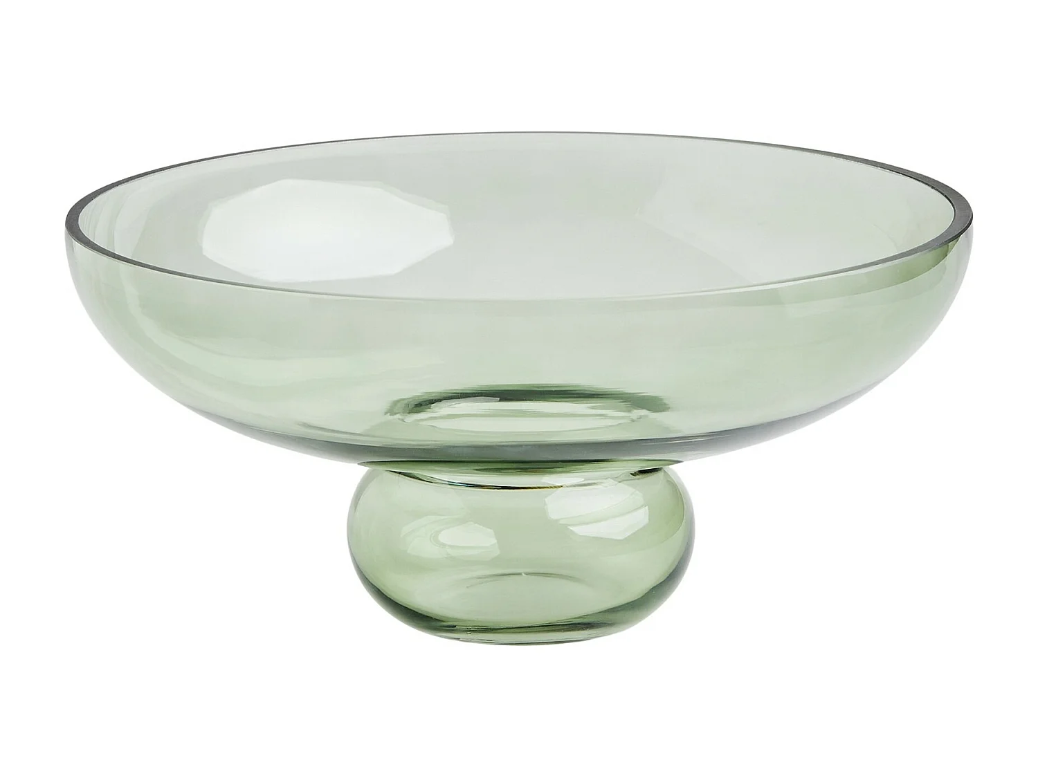 Dekorative Schale Polpetta hellgrün 13.5 x 29.5 Glas