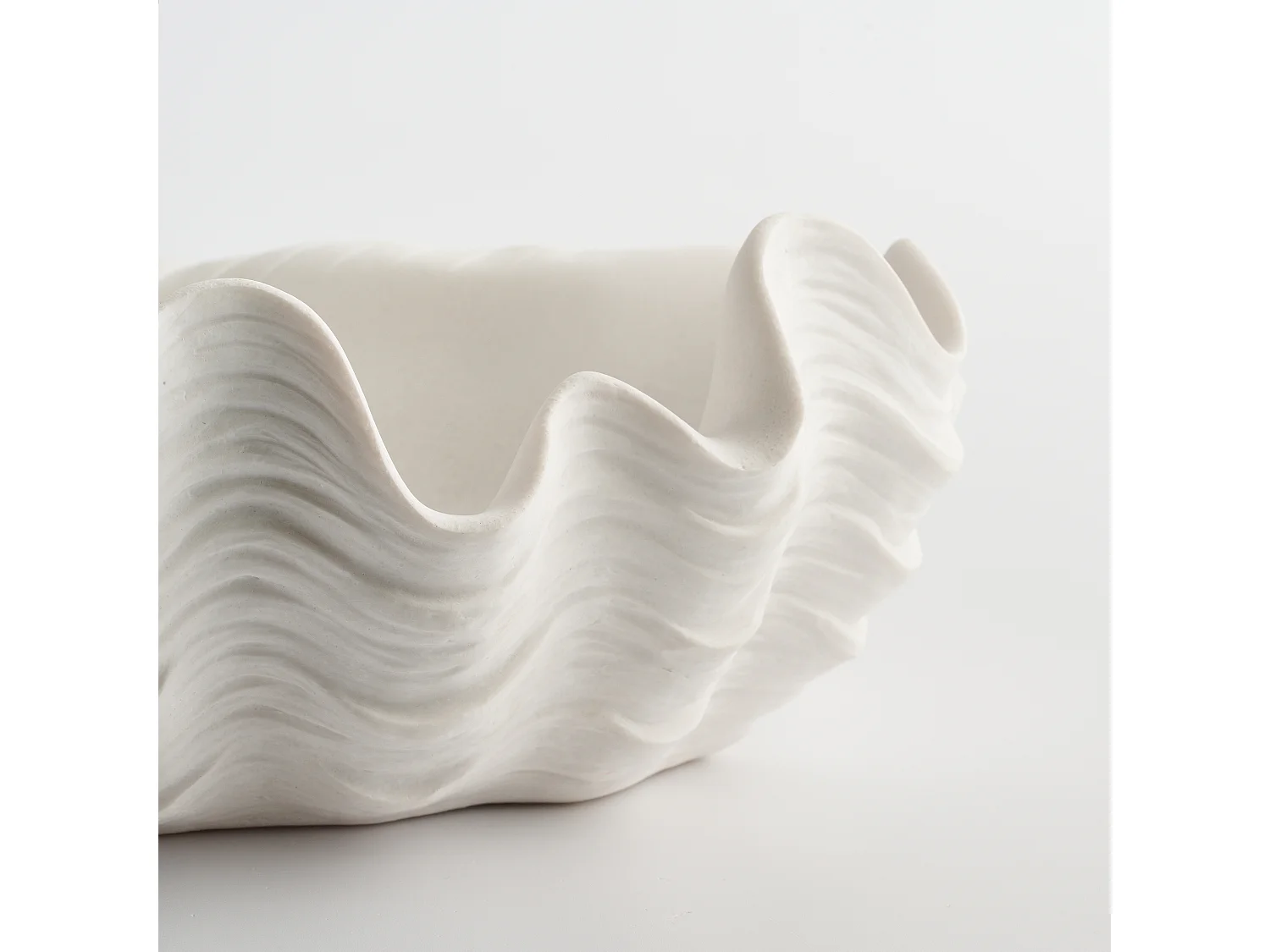 Bol Décoratif Issambra Blanc Moyen 13.5 x 28.5 x 34.5