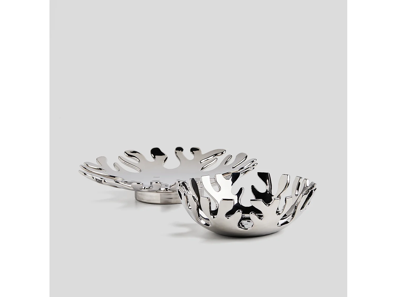 Dekorative Schale Coralli Mittelsilber 9.5 x 28.5