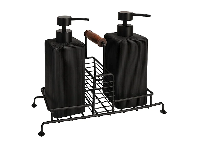 Spenderset Almas mittelschwarz 21.2 x 9 x 25