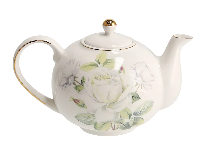 Teekanne Arrosa mittelweiß 13.5 x 14 x 21