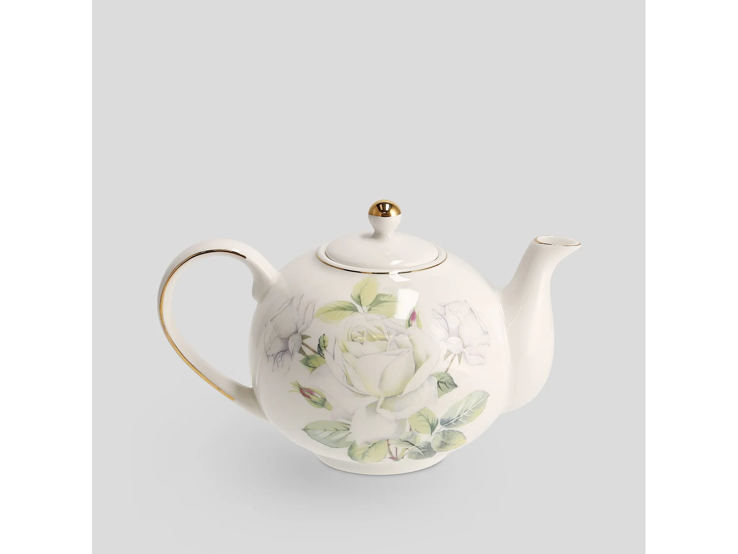 Teekanne Arrosa mittelweiß 13.5 x 14 x 21