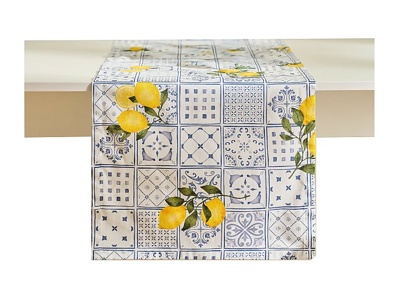 Tischläufer Alaiollo mittelweiß 40 x 180