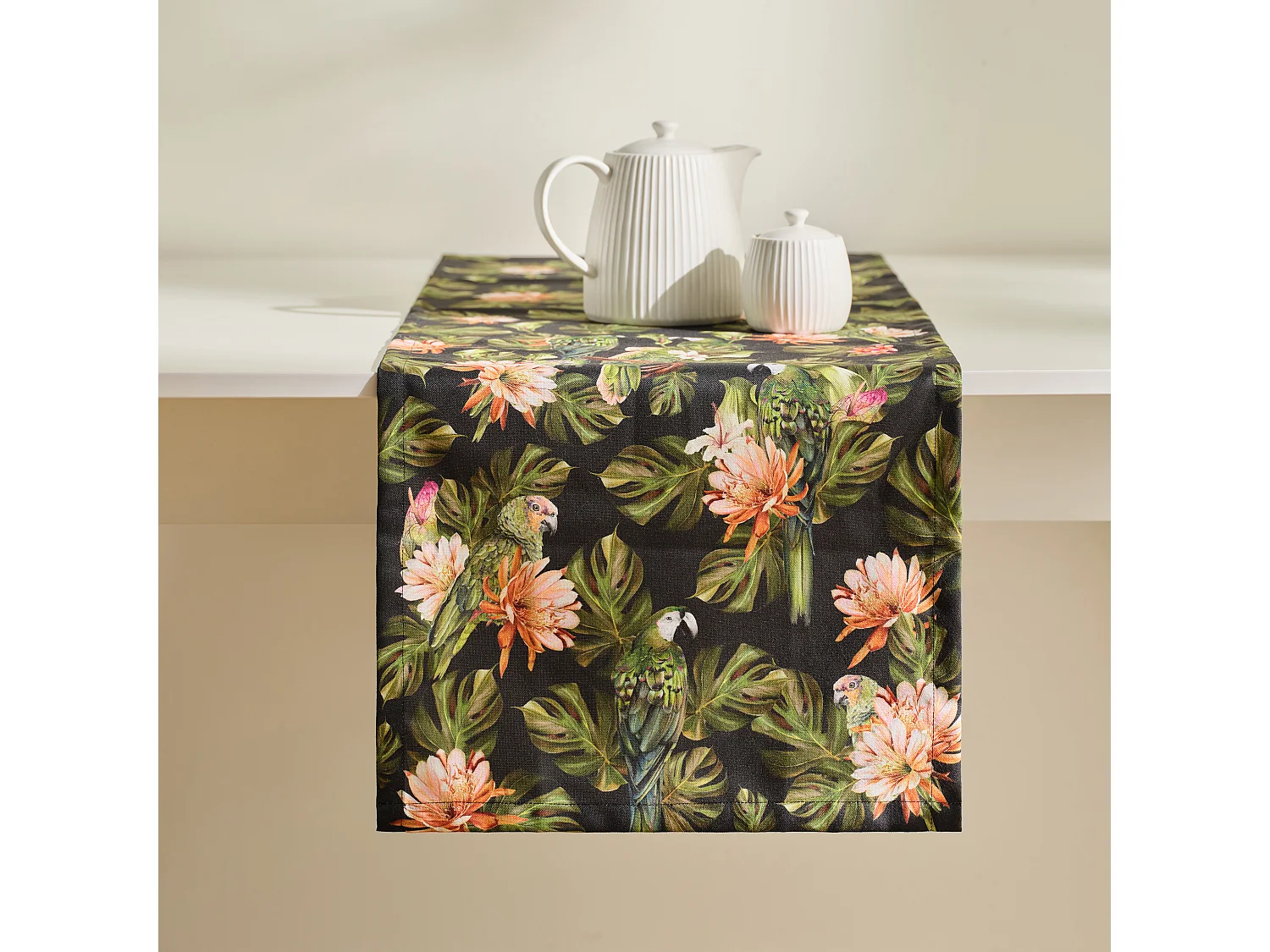 Tischläufer Piroso dunkelgrün 40 x 180