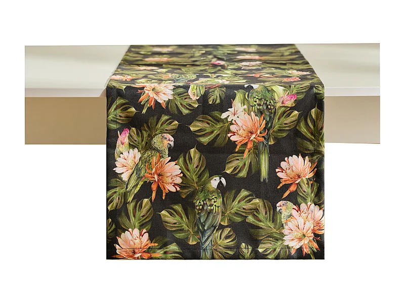 Tischläufer Piroso dunkelgrün 40 x 180