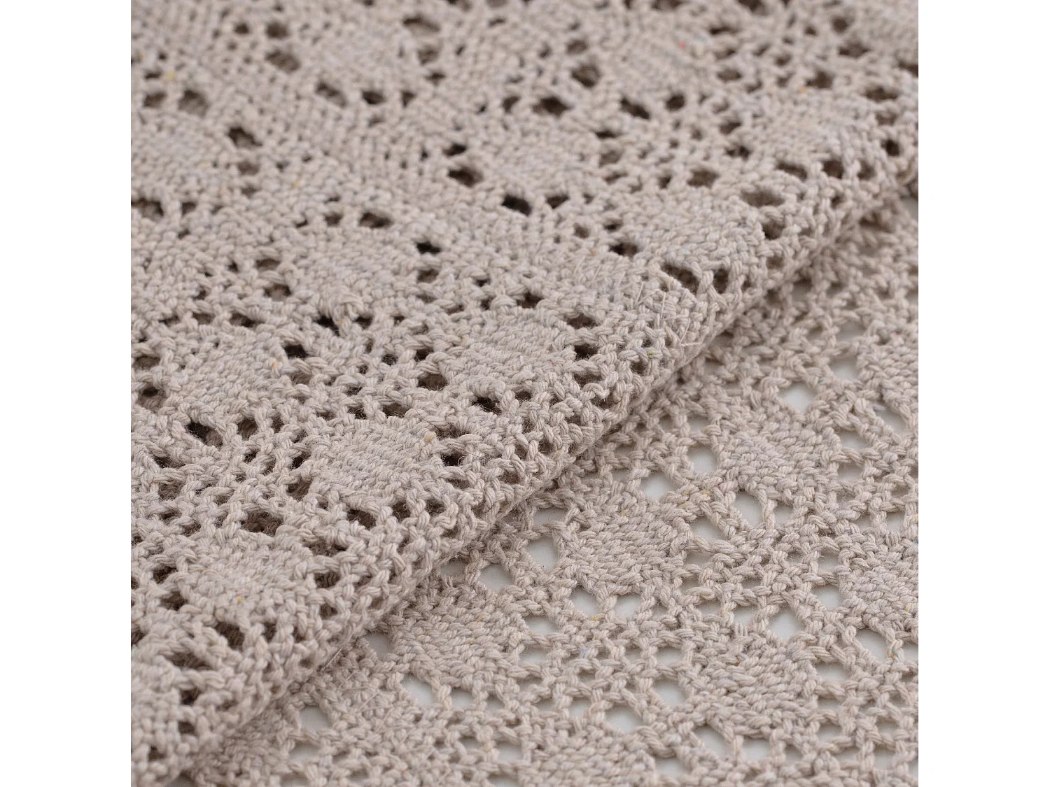 Tischläufer Folkelips mittleres Beige 40 x 180