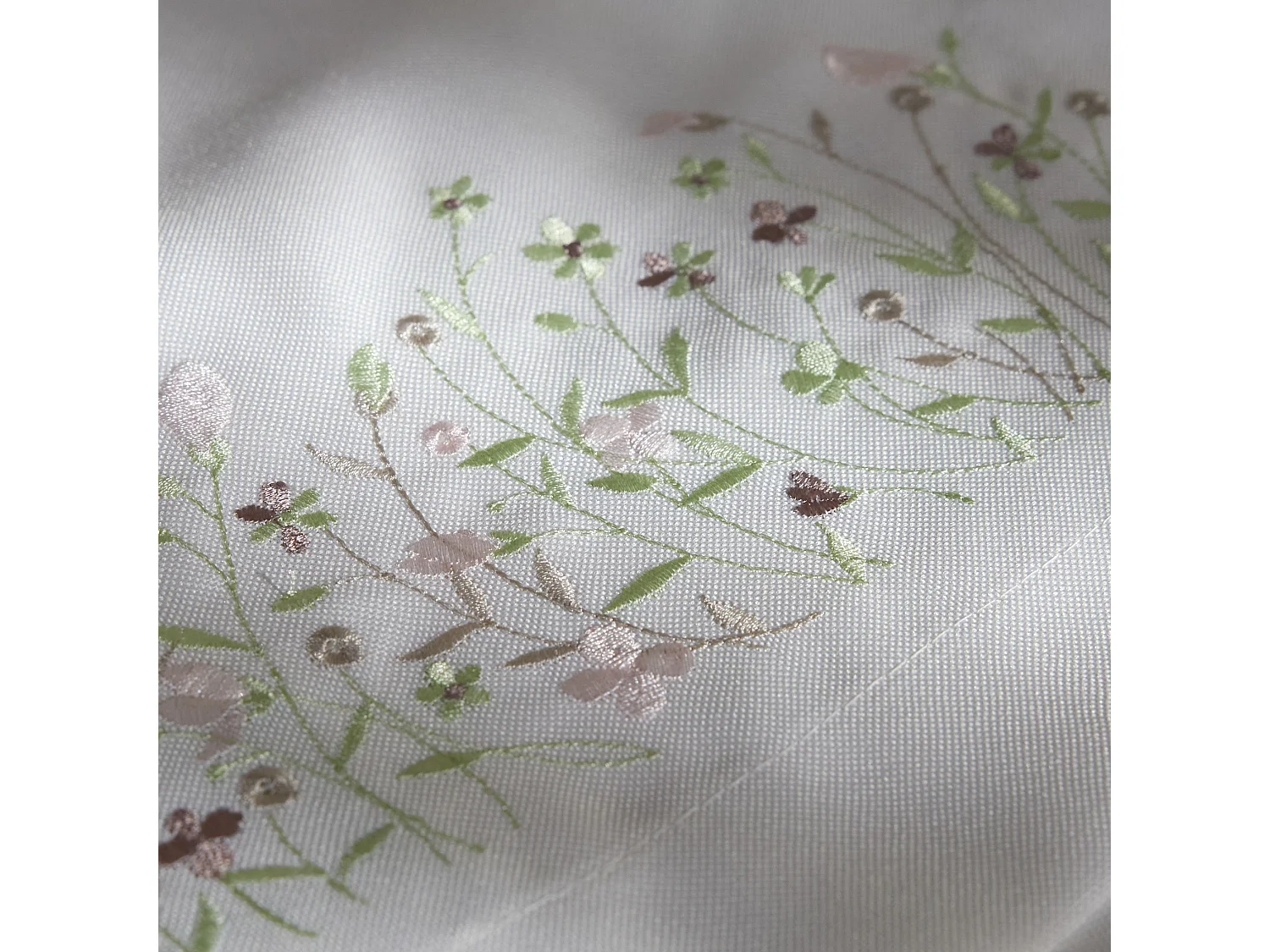 Chemin de table Pineli Blanc Polyester 40x180