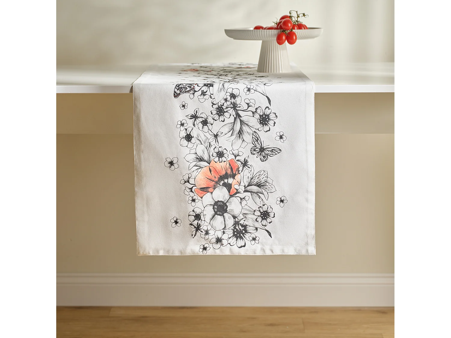 Tischläufer Carmir mittelweiß 40 x 180